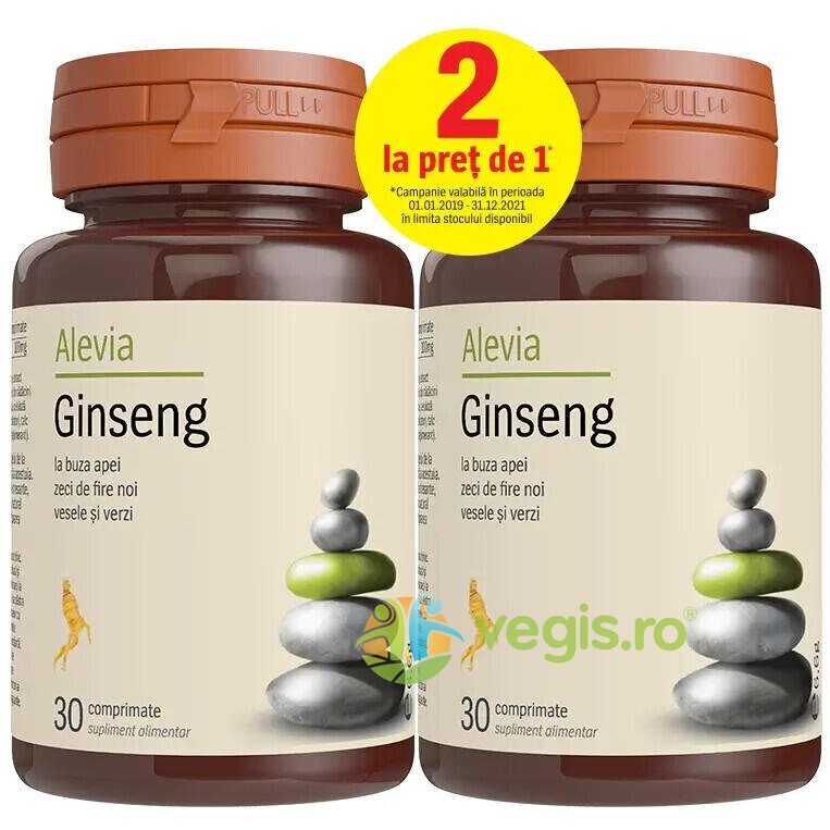 Pachet Ginseng 50mg 30cpr+30cpr