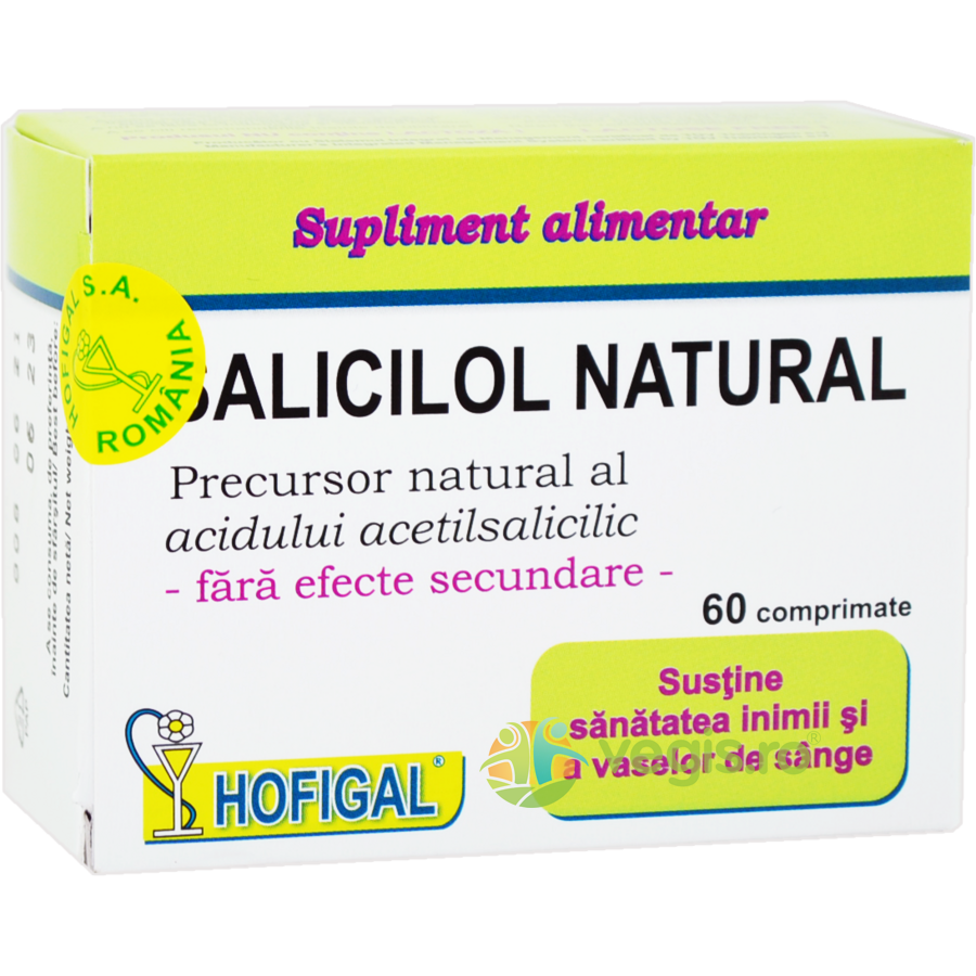 Salicilol Natural(Aspirina Naturala) 60tb